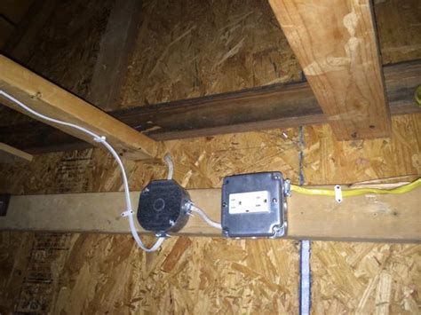 electrical box in attuc civered by flooring|electrical junction box for attic.